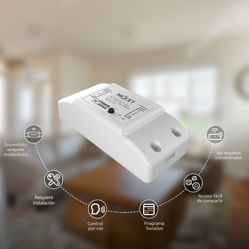 Interruptor Inteligente Nexxt Nhe R Wifi Hogar Dom Tica Interruptores