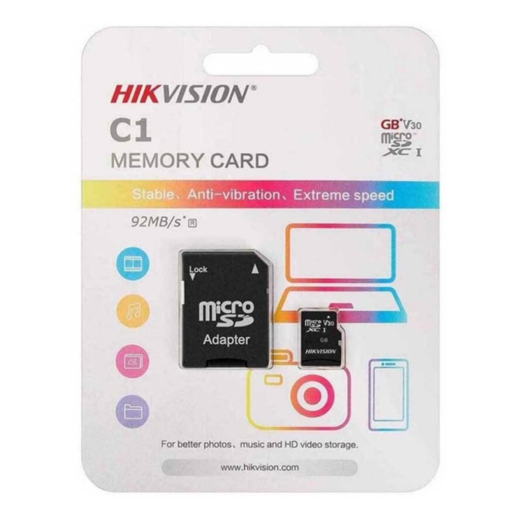 Memoria MicroSD Hikvision 32 GB Clase 10 HARDWARE ALMACENAMIENTO