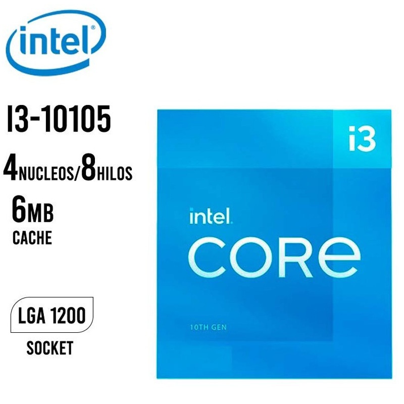 Procesador INTEL Core I3 10105 X4 10ma Gen - Socket 1200 HARDWARE ...