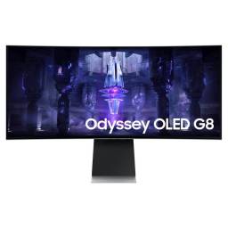 Monitor LED Samsung Curvo Odyssey G8 34" QLED Smart AI 175Hz