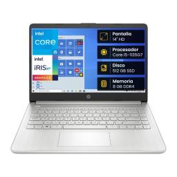 Notebook HP 14-DQ2030LA, Core i5-1135G7, 8GB, 512SSD, 14" HD, Win 11