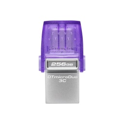 Pendrive Kingston 256GB MicroDuo USB Tipo C 3.2 + USB A
