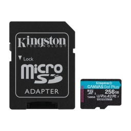 Memoria MicroSD Kingston 256 GB Canvas Go Plus CAdap