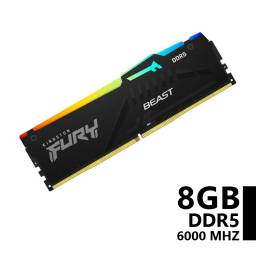 Memoria Kingston Fury Beast RGB DDR5 8GB 6000 Mhz