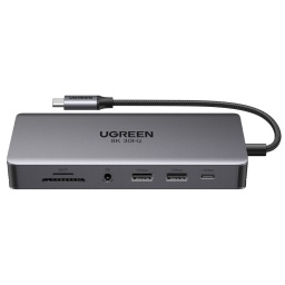 Dock Station Ugreen Revodok Pro 11 en 1 USBHDMIRJ45 y ms