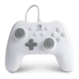 Joystick PowerA Nintendo Switch Cableado Blanco