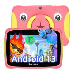 Tablet Blackview Tab 3 Kids de 7" 2GB+2GB Ram 32GB Rom Android 13 Rosado