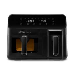Freidora de Aire Ufesa Storm 2700W 9 Lts Doble Cubeta Digital