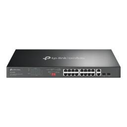 Switch TP-LINK DS1018GMP 16 Puertos Gigabit POE+ 2 Ranuras SFP Rackeable