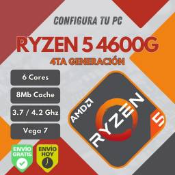 AMD Ryzen 5 4600G Vega 7 + Mother B450M (Configura tu PC)