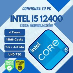 INTEL Core I5 12400 12va Gen UHD 730 + Mother H610M (Configura tu PC)