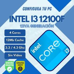 INTEL Core I3 12100F 12va Gen + Mother H610M (Configura tu PC)