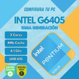 INTEL Gold G6405 10ma Gen UHD 610 + Mother H510M (Configura tu PC)