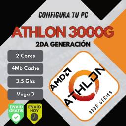 AMD Athlon 3000G Vega 3 + Mother A520M (Configura tu PC)