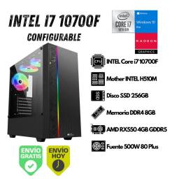 PC Gamer INTEL I7-10700F 8GB 240GB SSD RX550 (Configurable)