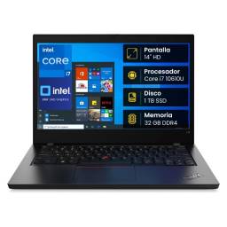 Notebook Lenovo ThinkPad L14 G1 Core i7-10610U 32GB 1TB SSD 14" Win 11 Pro