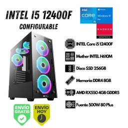 PC Gamer INTEL i5-12400F 8GB 256GB SSD RX550 (Configurable)