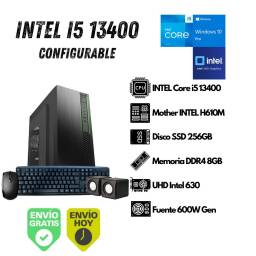 Equipo PC INTEL I5-13400 13va Gen 8GB 256GB SSD (Configurable)