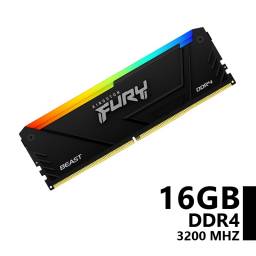 Memoria Kingston Fury Beast RGB DDR4 16GB 3200 Mhz