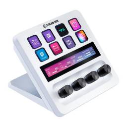 Teclado Elgato Stream Deck LCD y Mezclador de Audio Blanco