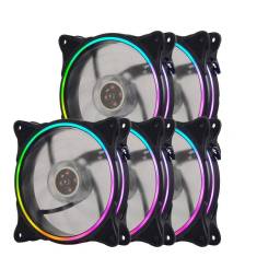 Fan Cooler Shot Gaming RGB 120x120 (KIT 5 Unidades)