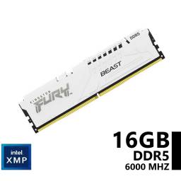 Memoria Kingston Fury Beast White DDR5 16GB 6000 Mhz