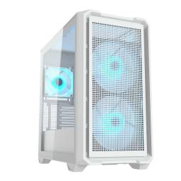 Gabinete Cougar Mx600 Mini Blanco 3 Fanes ARGB (Sin Fuente)