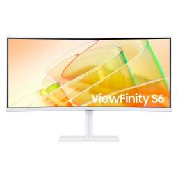 Monitor Samsung Curvo ViewFinity S6 34 UWQHD 100Hz - Thunderbolt, HDMI, DP