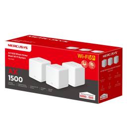 Access Point Mesh Wi-Fi 6 Mercusys Halo H60X Dual Band AX1500 (Pack 3)