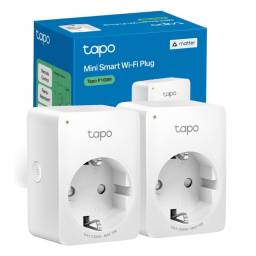Enchufe Inteligente TP-LINK TAPO P100M Matter WiFi 2.4 GHz (Kit 2 Unidades)