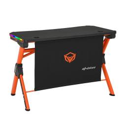 Escritorio Gamer Meetion DSK20 con RGB y Control NegroNaranja