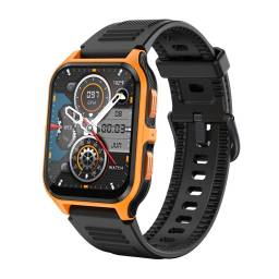 Reloj Inteligente Smartwatch Colmi P73 de 1.85" Negro/Naranja