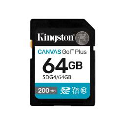 Memoria SD Kingston 64 GB Canvas Go Plus 200Mbs