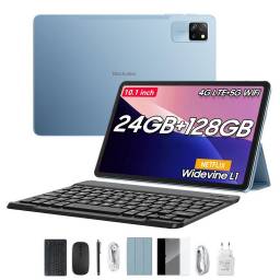 Tablet Blackview Tab 60 Pro Bundle de 10.1 8GB+16GB Ram 128GB Rom LTE Android 14 Azul