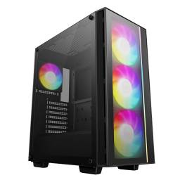 Gabinete DeepCool MATREXX55 V4 Vidrio Templado 4 Fanes RGB (Sin Fuente)