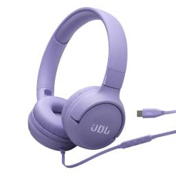 Auriculares JBL Tune 520C Cableado Plegables USB-C Prpura - Manos libres