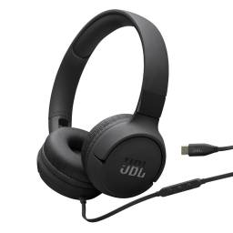 Auriculares JBL Tune 520C Cableado Plegables USB-C Negro - Manos libres