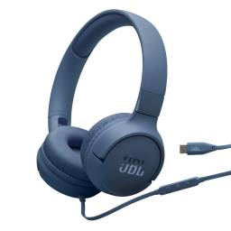 Auriculares JBL Tune 520C Cableado Plegables USB-C Azul - Manos libres