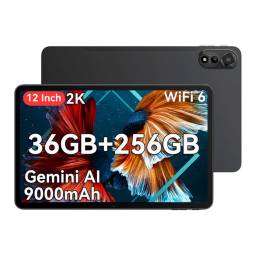 Tablet Blackview Mega 2 de 10.1" 12GB+24GB Ram 256GB Rom Android 15 Gris