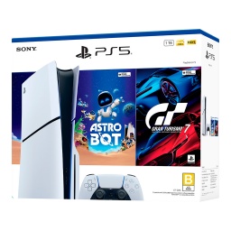 Consola Sony Playstation 5 Slim 1TB Standard Astro Bot + Gran Turismo 7