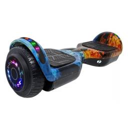 Patineta Elctrica Hoverboard Bluetooth cRodilleras AzulNaranja