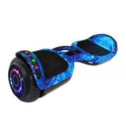 Patineta Elctrica Hoverboard Bluetooth cRodilleras Azul Nebulosa