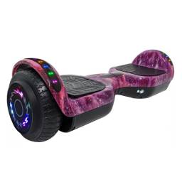 Patineta Elctrica Hoverboard Bluetooth cRodilleras Rosa Nebulosa