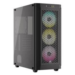 Gabinete Corsair 480T Airflow RGB Vidrio Templado Negro (Sin Fuente)