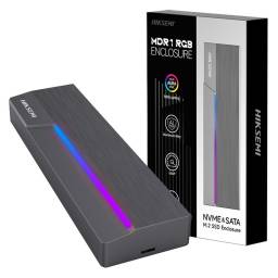 Gabinete Externo Hiksemi HS-MDR1 RGB Discos SSD M2Nvme USB-C