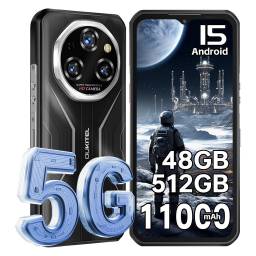 Celular Robusto Oukitel WP55 Pro 5G, 6.6 FHD, 16GB+32GB Ram, 512GB Rom, 11000mAh