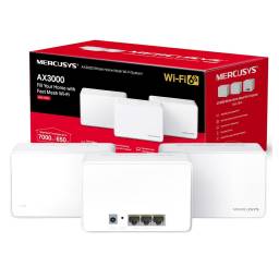 Access Point Mesh Wi-Fi 6 Mercusys Halo H80X Dual Band AX3000 (Pack 3)