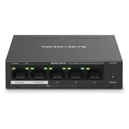 Switch Mercusys MS105GP 5 Puertos Gigabit (4 Puertos PoE+) Carcasa Metlica