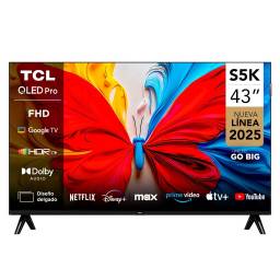 Televisor QLED Smart TV TCL 43S5K 43 Full HD - 1 USB, 2 HDMI