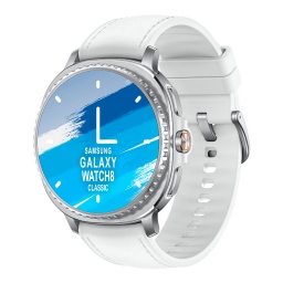 Reloj Inteligente Samsung Watch8 Classic 46mm Blanco/Plateado